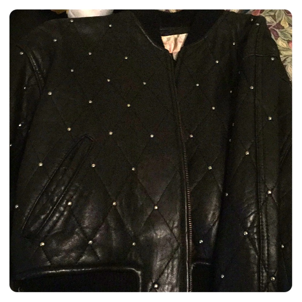 A leather coat